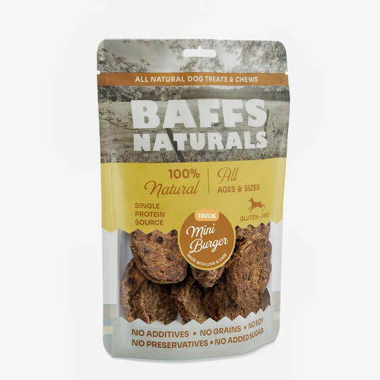 Tavuk Mini Burger %100 Doğal Köpek Ödül Maması 100 gr