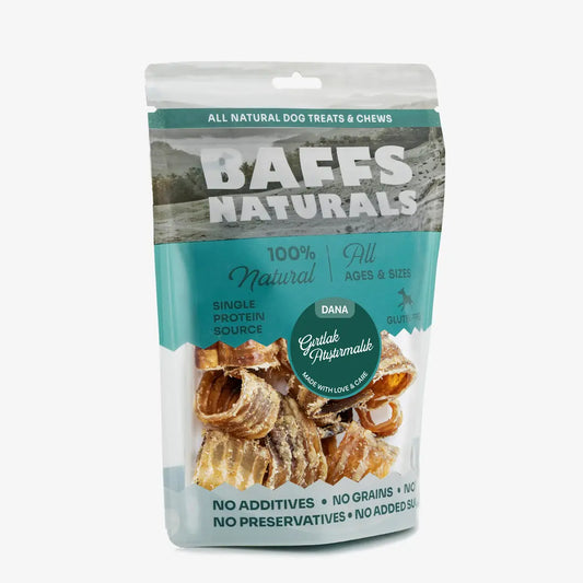 Dana Gırtlak Atıştırmalık %100 Doğal Köpek Ödül Maması – 100 g
