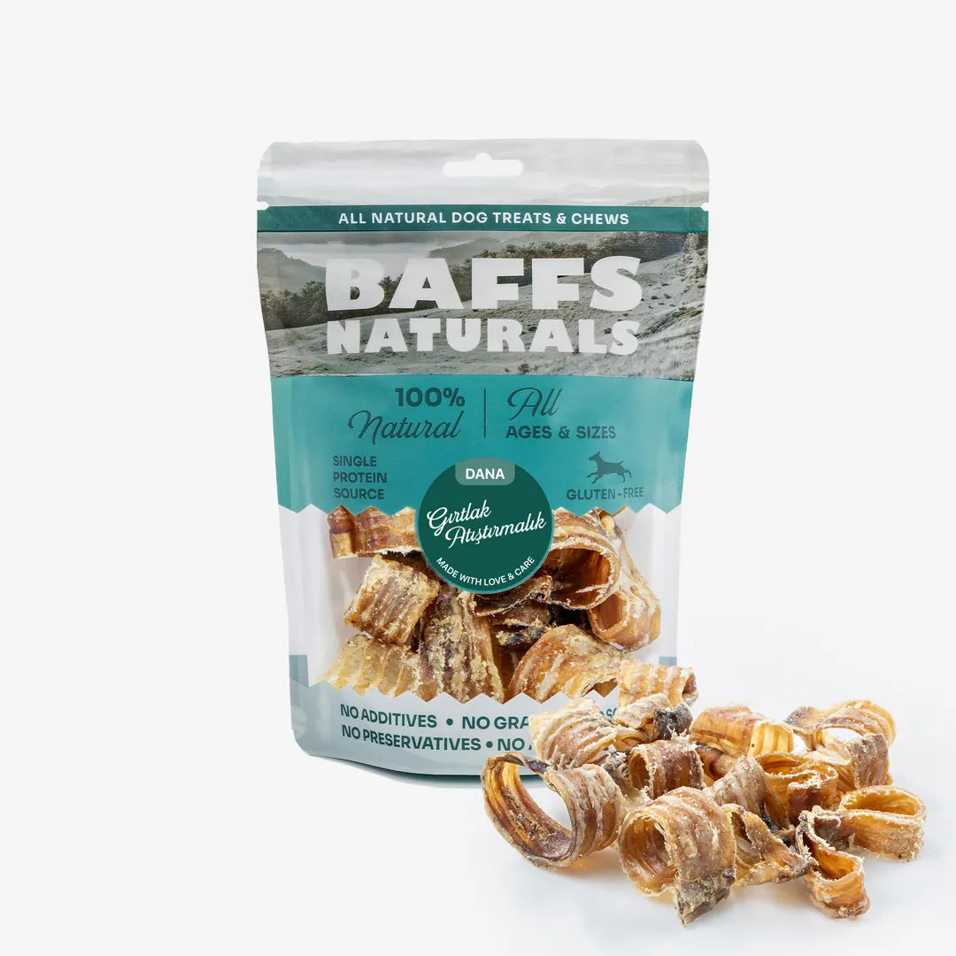 Dana Gırtlak Atıştırmalık %100 Doğal Köpek Ödül Maması – 100 g