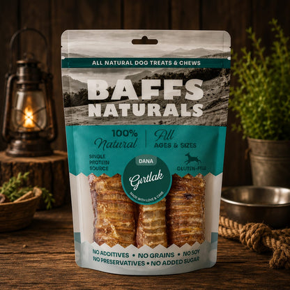 Dana Gırtlak %100 Doğal Köpek Ödül & Çiğneme Ürünü – 100gr x 10 Adet 10+2 KAMPANYA