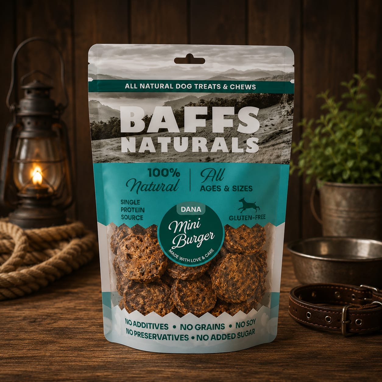 Dana Mini Burger %100 Doğal Köpek Ödül & Atıştırmalık – 100gr x 10 Adet 10+2 KAMPANYA