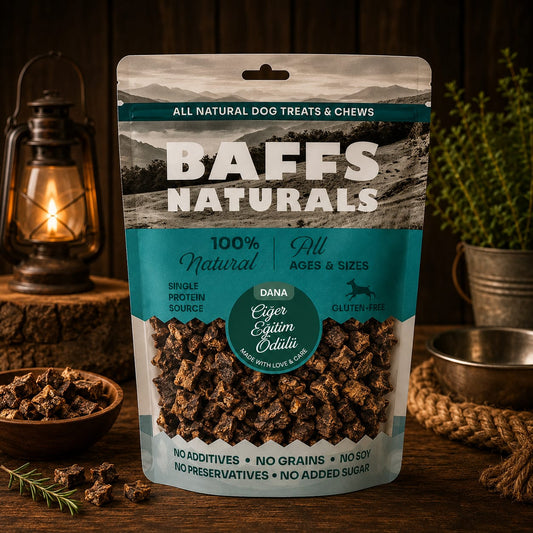 Dana Ciğer Eğitim Ödülü %100 Doğal Köpek Ödül Maması – 100gr x 10 Adet 10+2 KAMPANYA