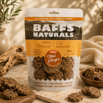 Baffs Naturals Kuzu Mini Burger 100gr x 10 Adet 10+2 KAMPANYA