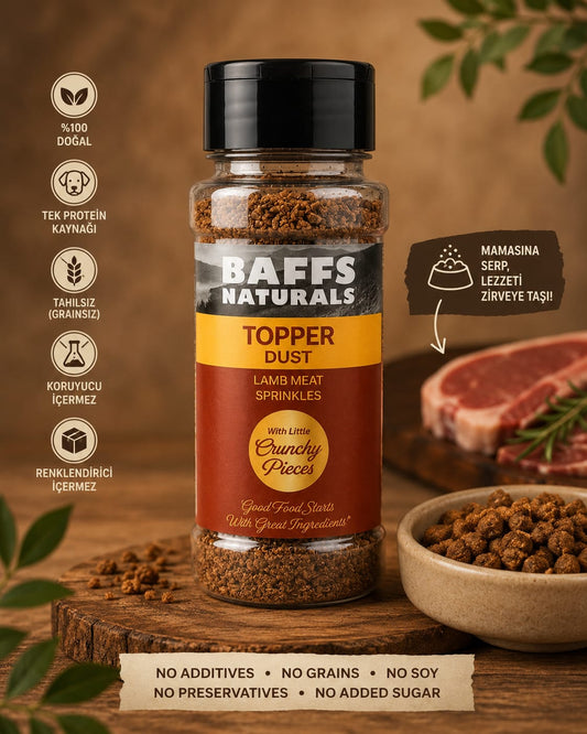 Baffs Naturals Topper Dust Lamb Meat Sprinkles - 100gr x 20 Adet 20+4 KAMPANYALI