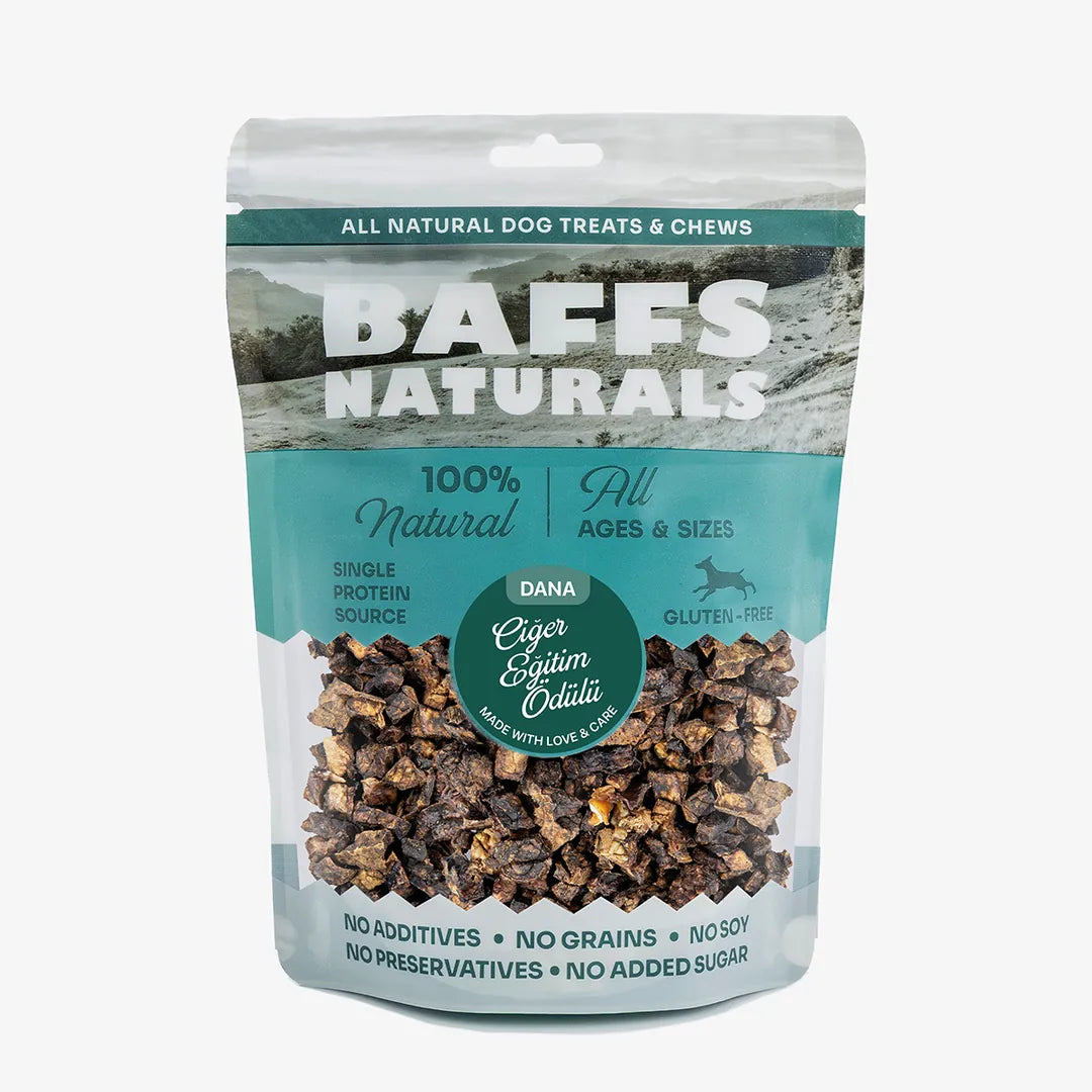 Dana Ciğer Eğitim Ödülü %100 Doğal Köpek Ödül Maması – 100 g