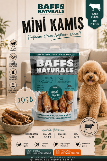 Baffs Naturals Dana Mini Kamış 100gr x 10 Adet 10+2 KAMPANYA